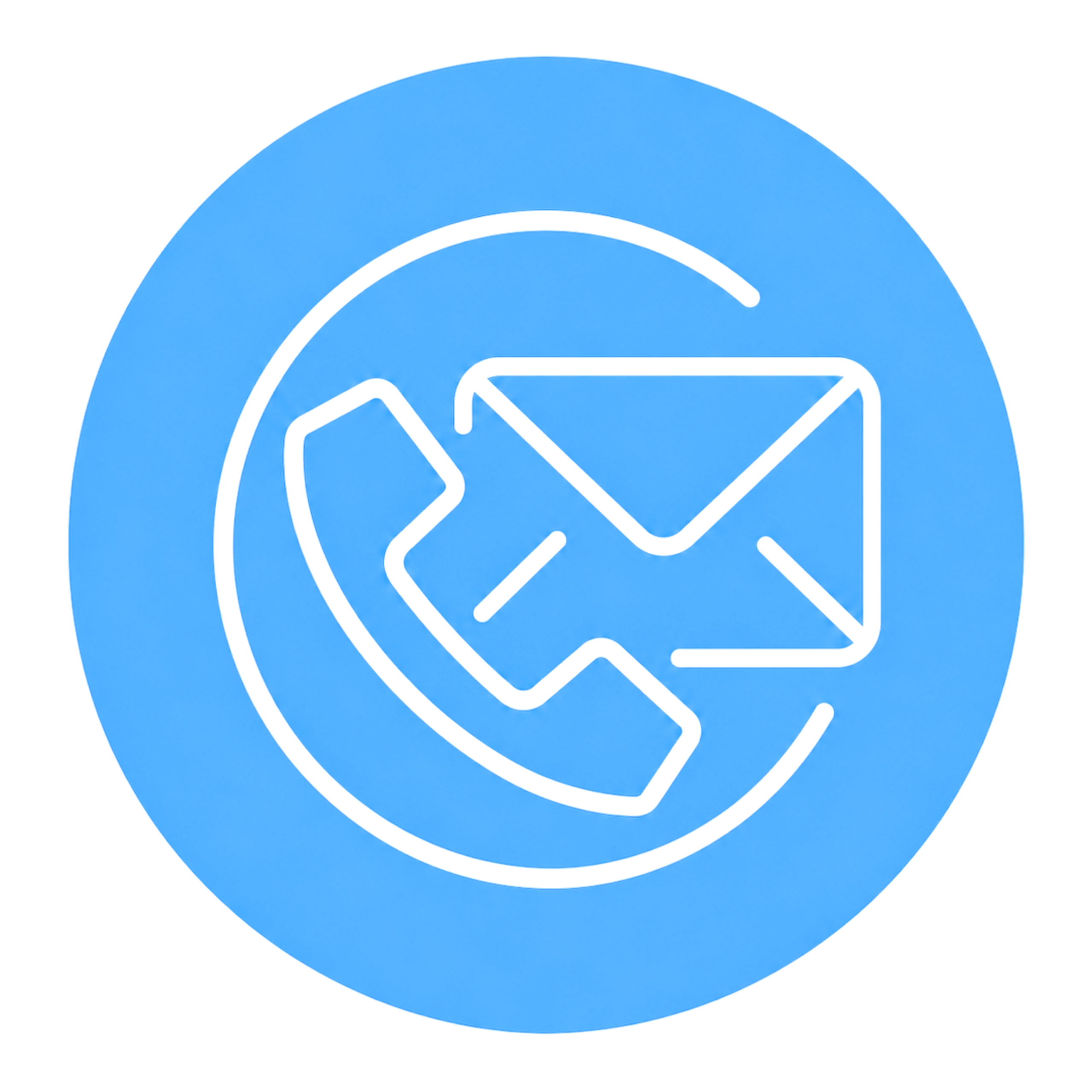 Icon Kontakt: Telefon und E-Mail
